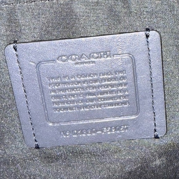 Coach Perry Slim Briefcase in Dark Blue - Picture 4 of 14